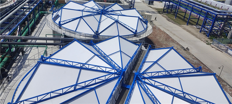 膜结构污水池加盖