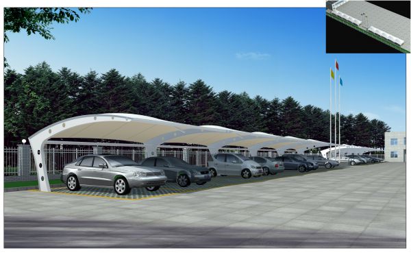 膜结构停车棚的优点